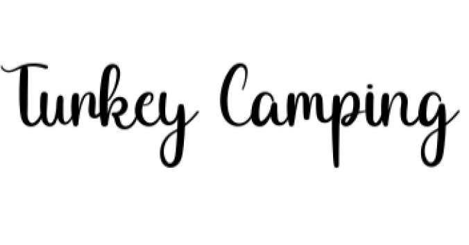 Turkey Camping Font Preview