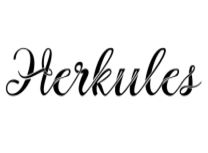 Herkules Font Preview