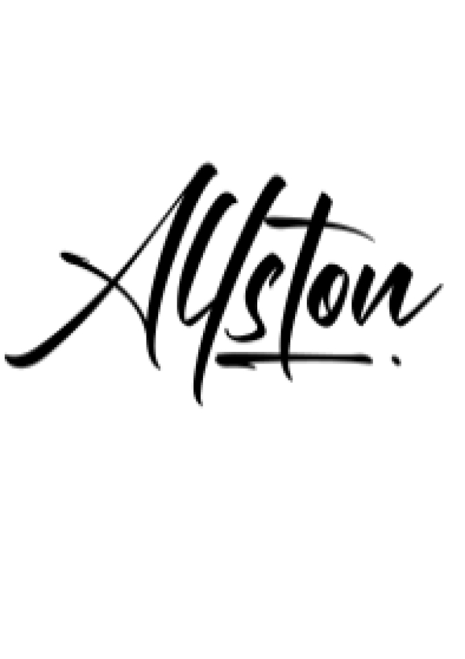 Allston Font Preview