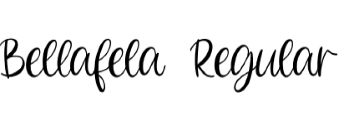 Bellafela Font Preview