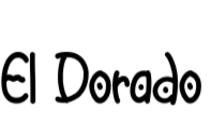 El Dorado Font Preview