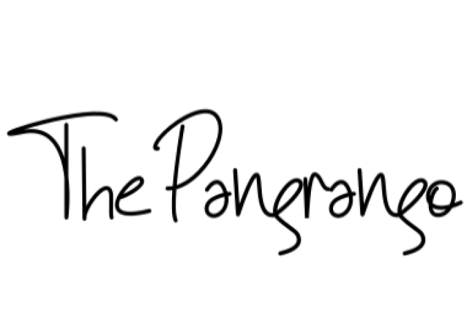 The Pangrango Font Preview