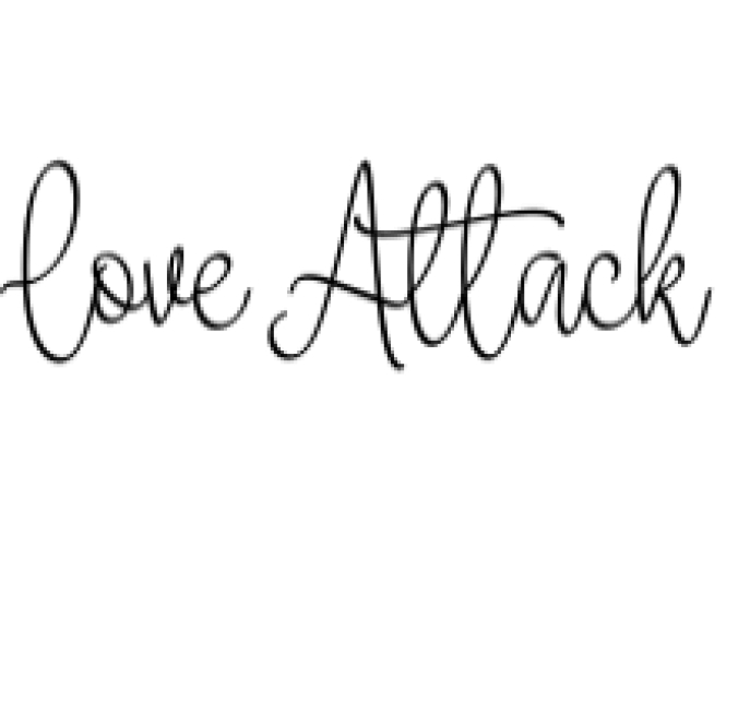 Love Attack Font Preview