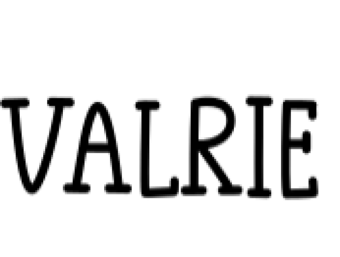 Valrie Font Preview