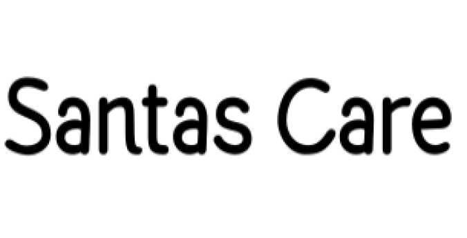 Santa's Care Font Preview