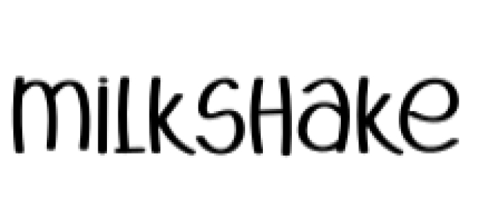 Milkshake Font Preview