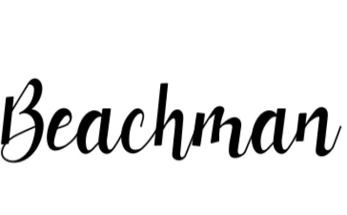 Beachman Font Preview