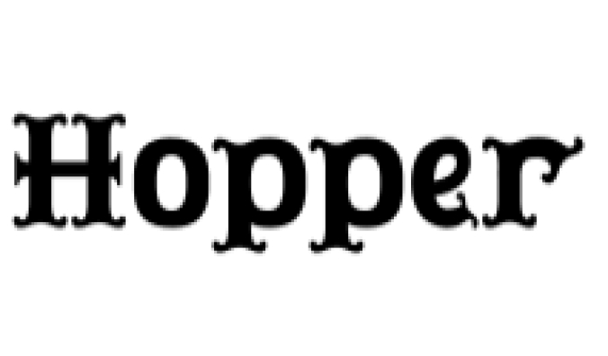 Hopper Font Preview