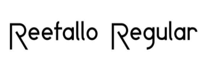 Reefallo Font Preview