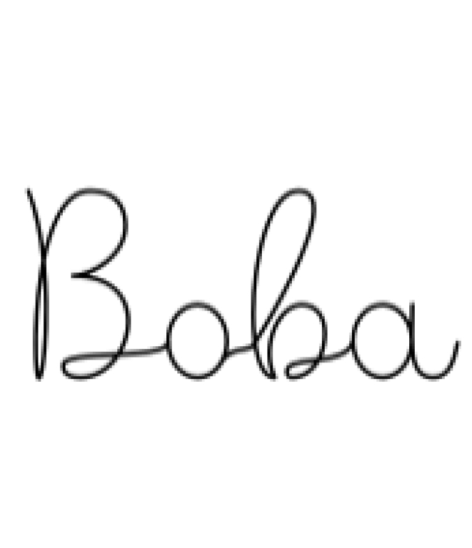 Sweet Boba Font Preview