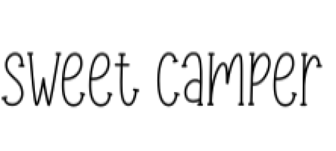 Sweet Camper Font Preview