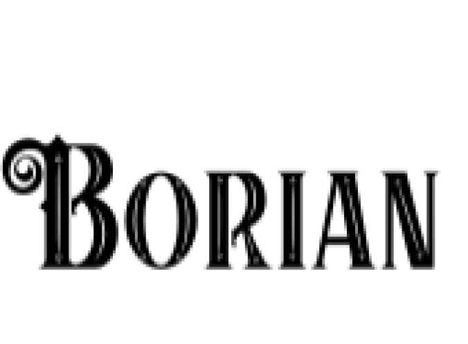 Borian Font Preview