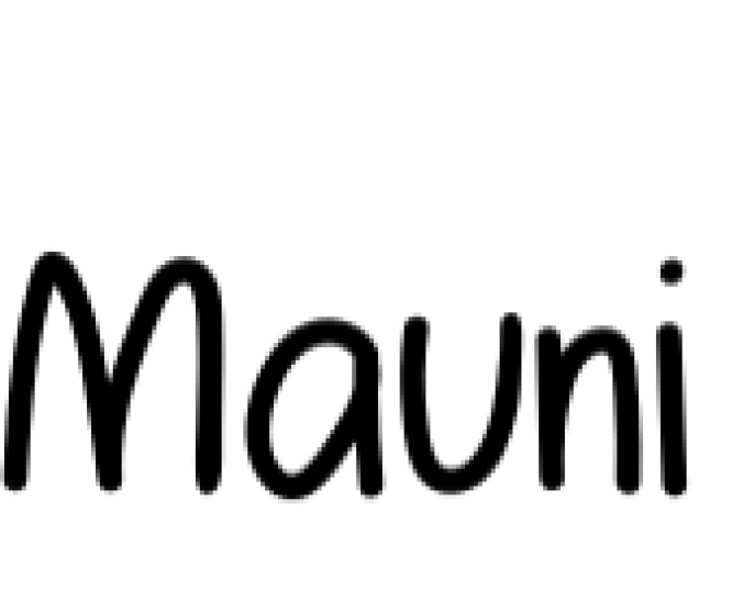 Mauni Font Preview