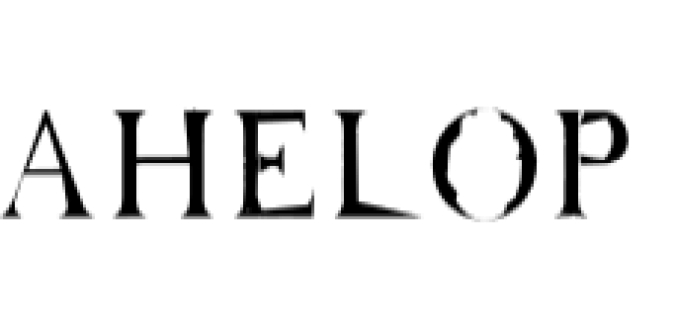 Ahelop Font Preview