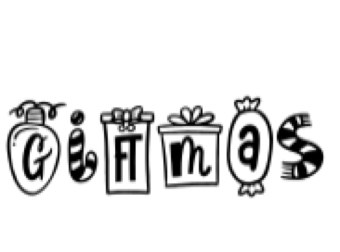 Giftmas Font Preview