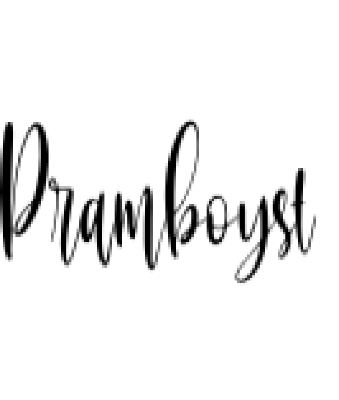 Pramboyst Font Preview