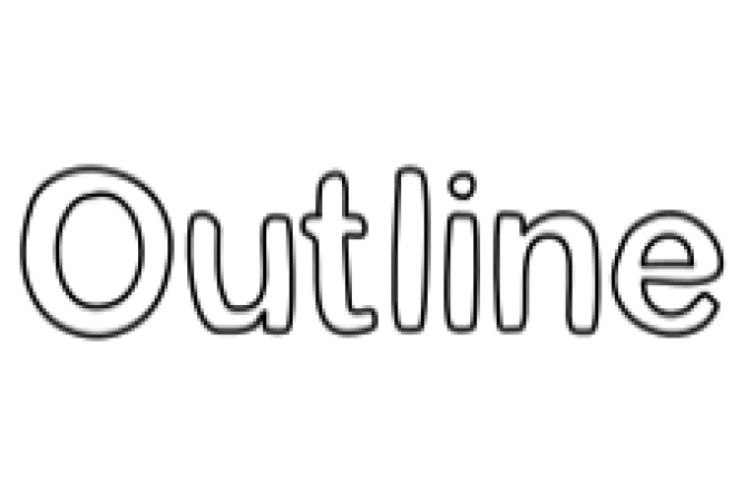 Outline Font Preview