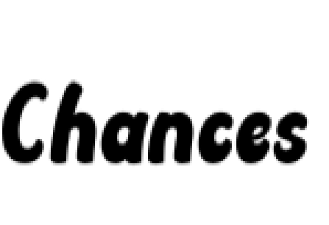 Chances Font Preview