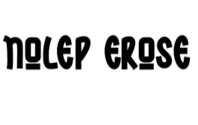 Nolep Erose Font Preview