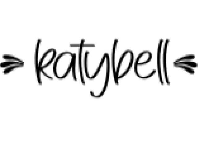 Katybell Font Preview