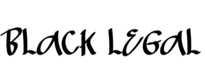 Black Legal Font Preview
