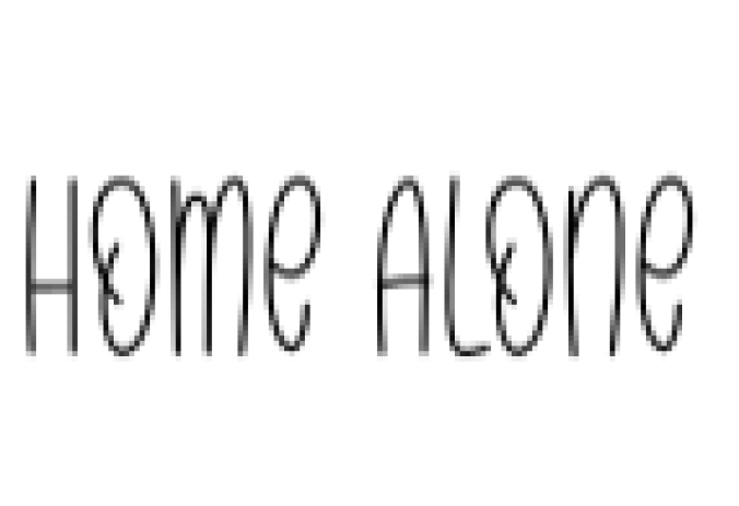 Home Alone Font Preview