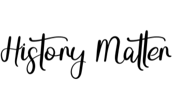 History Matter Font Preview