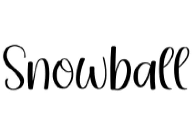 Snowball Font Preview