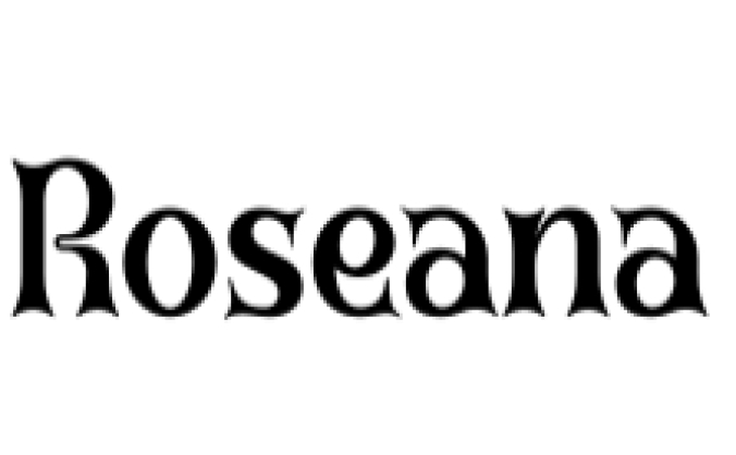 Roseana Font Preview