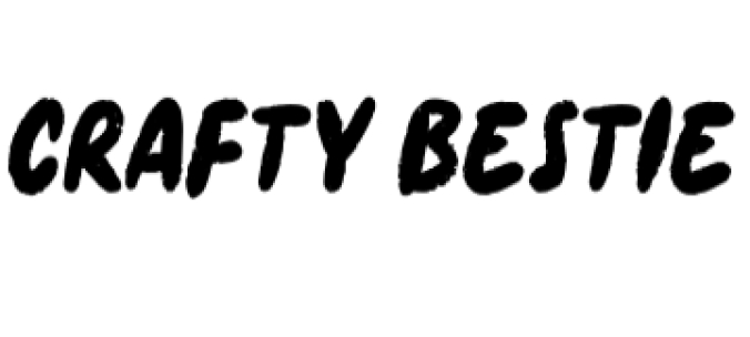 Crafty Bestie Font Preview