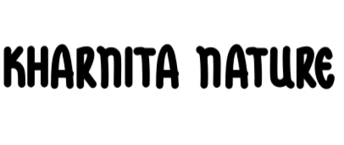 Kharnita Nature Font Preview