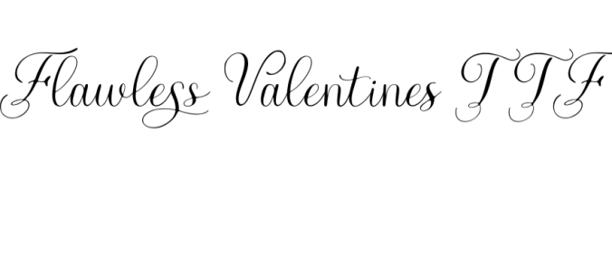 Flawless Valentines Font Preview