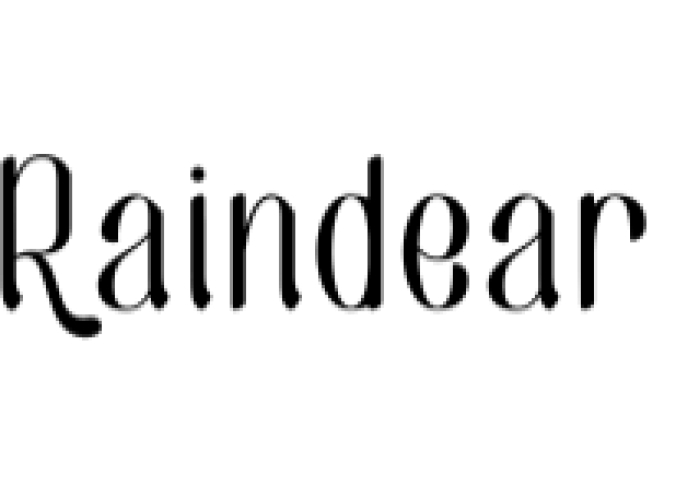 Raindear Font Preview