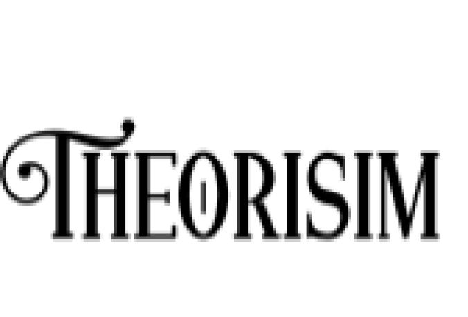 Theorisim Font Preview