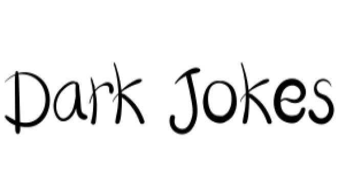 Dark Jokes Font Preview