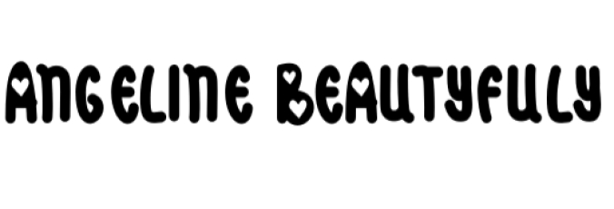 Angeline Beautyfuly Font Preview