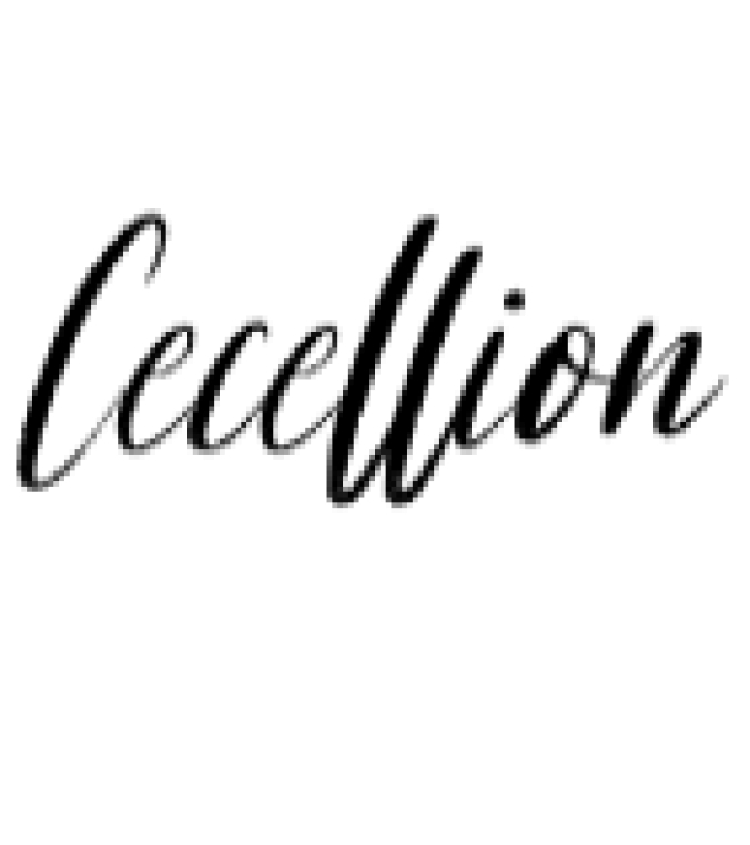 Cecellion Font Preview