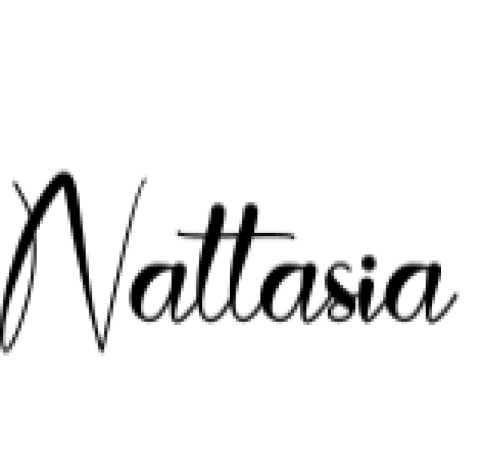 Nattasia Font Preview