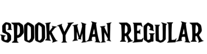 Spookyman - Halloween Typeface + Extras Font Preview