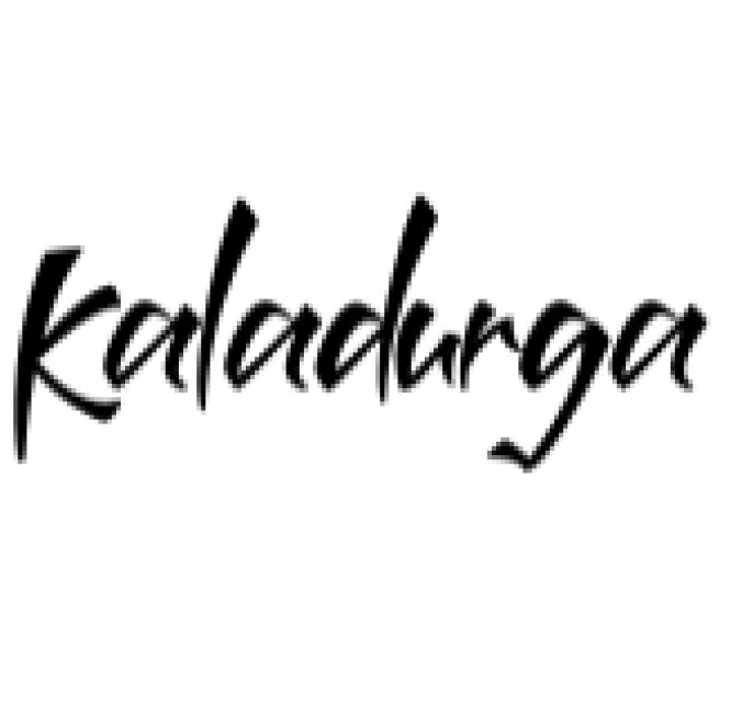 Kaladurga Font Preview