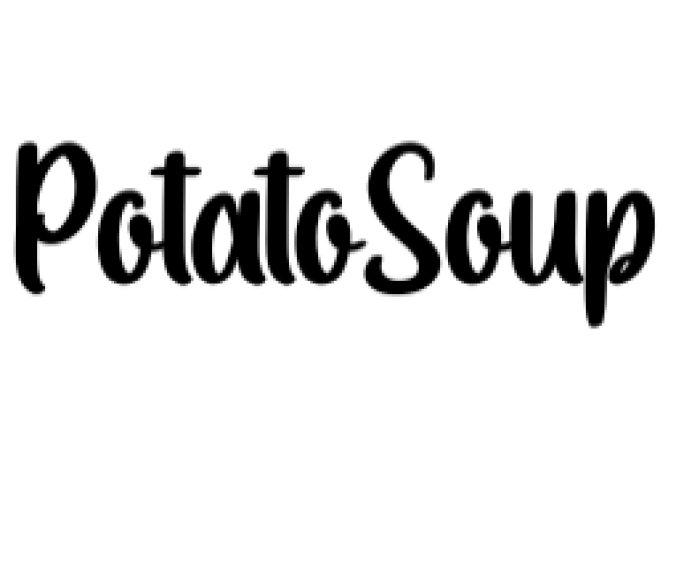 Potato Soup Font Preview