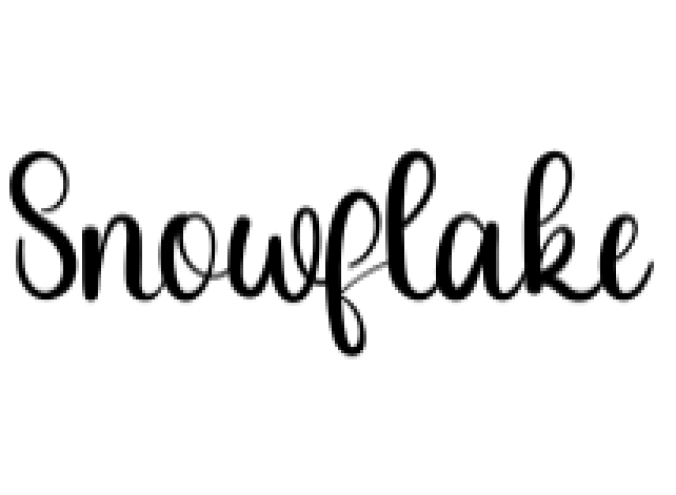 Snowflake Font Preview