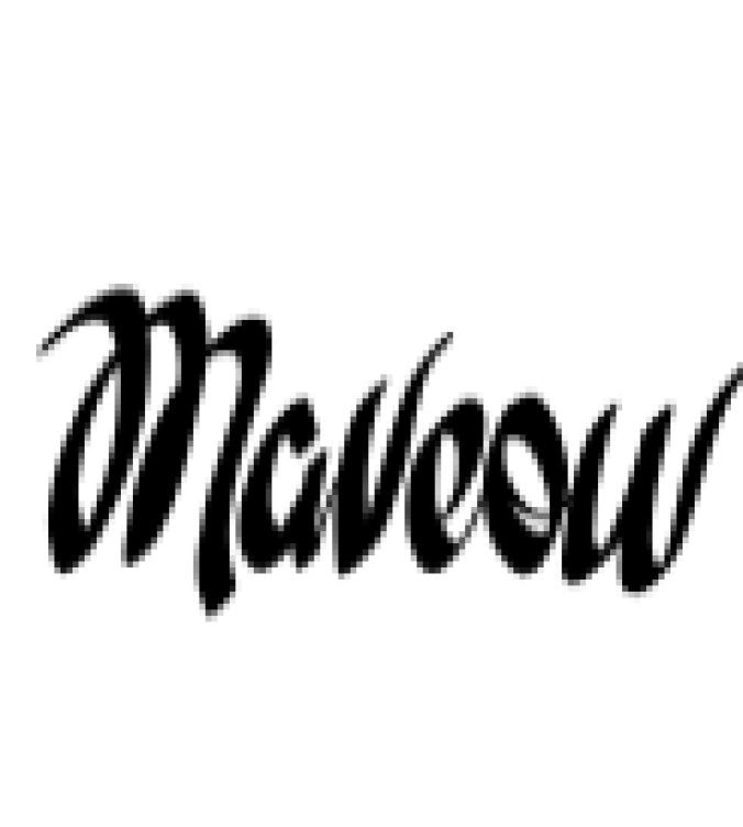Maveow Font Preview