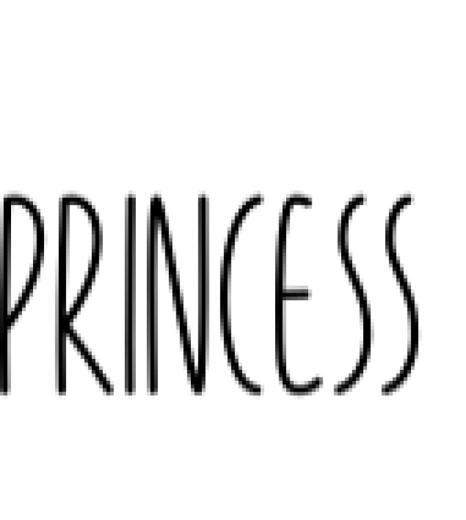 Princess Font Preview