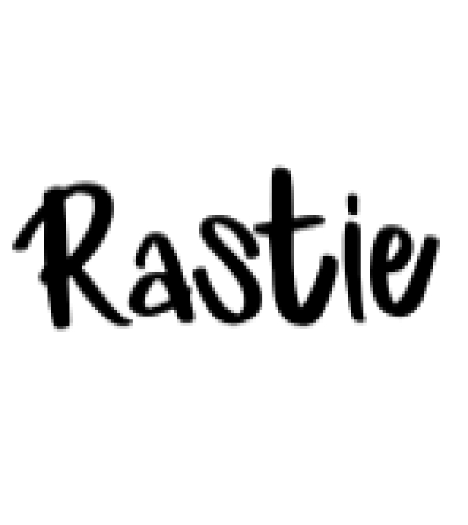 Rastie Font Preview