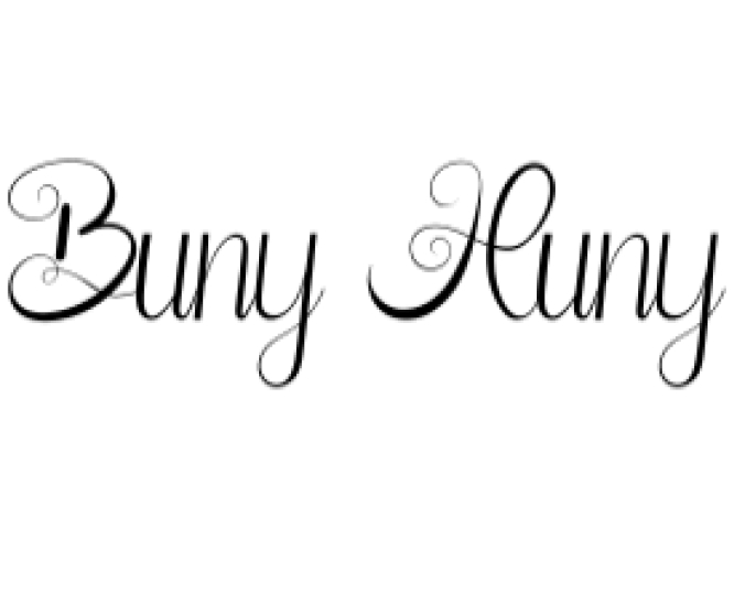 Buny Huny Font Preview