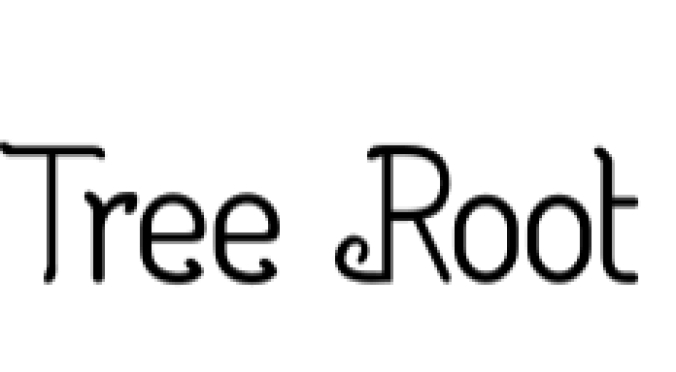 Tree Root Font Preview