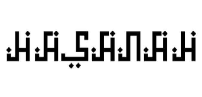 Hasanah - Arabic Style Typeface Font Preview