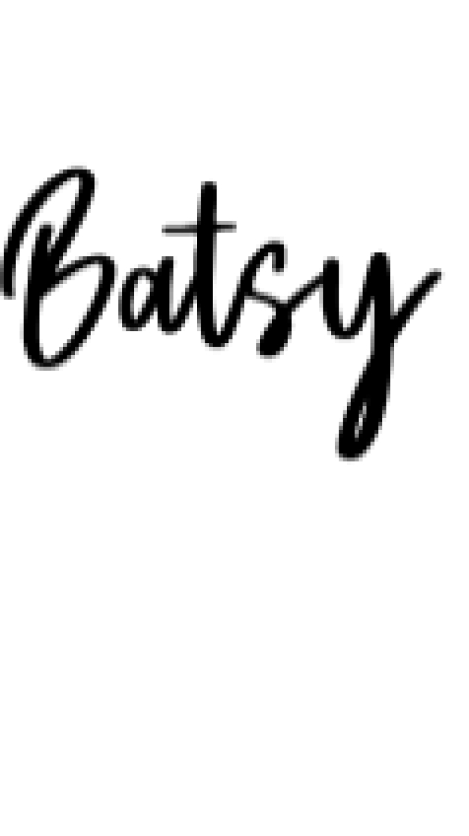 Batsy Font Preview