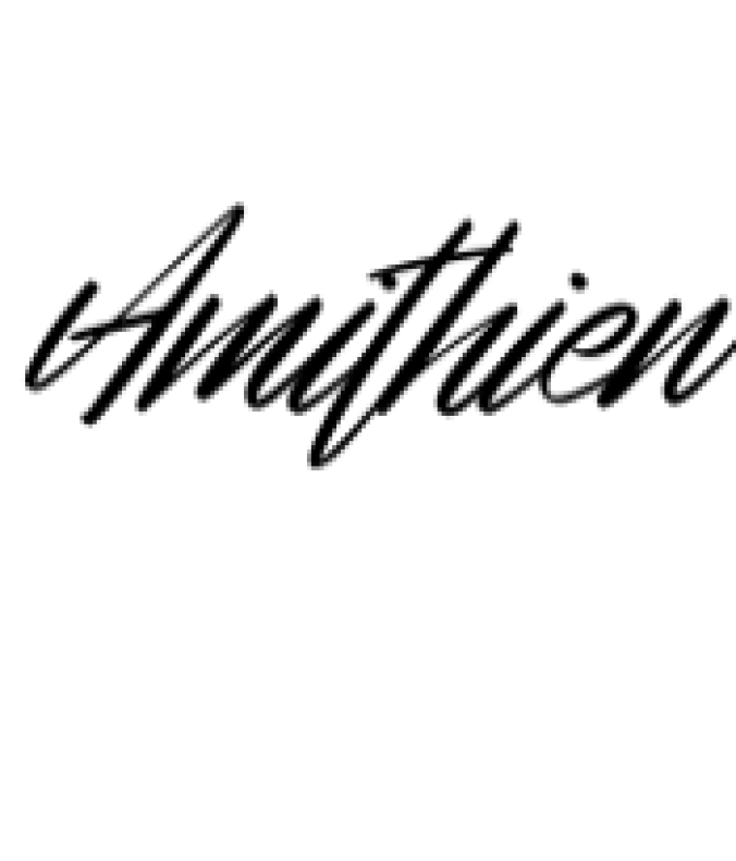 Amithien Font Preview